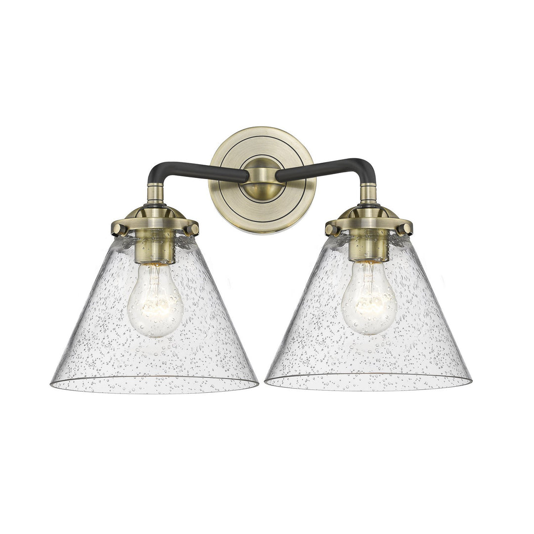 Innovations Nouveau 284-2W-BAB-G44-LED Bath Vanity Light 16 in. wide - Black Antique Brass