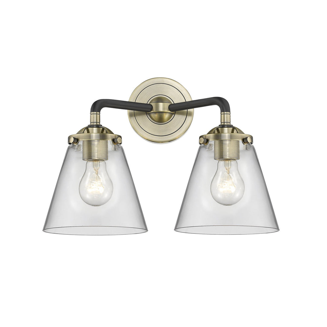 Innovations Nouveau 284-2W-BAB-G62 Bath Vanity Light 15 in. wide - Black Antique Brass