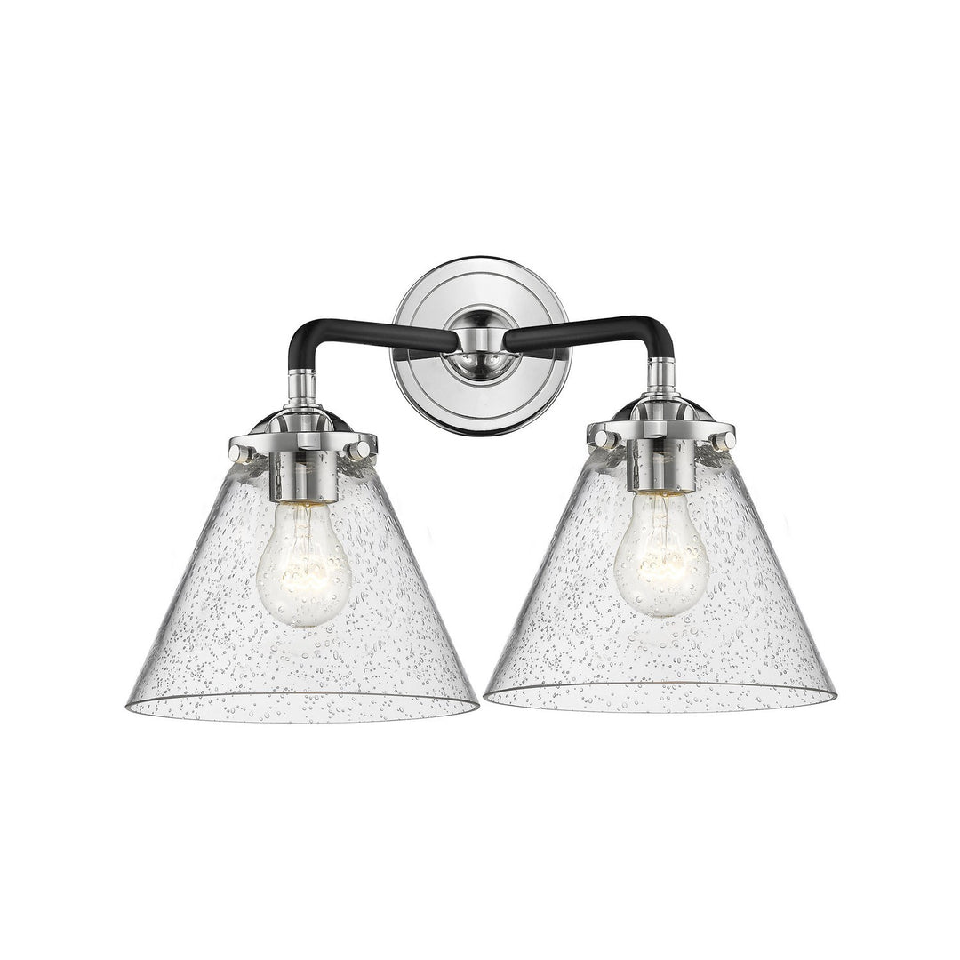 Innovations Nouveau 284-2W-BPN-G44 Bath Vanity Light 16 in. wide - Black Polished Nickel