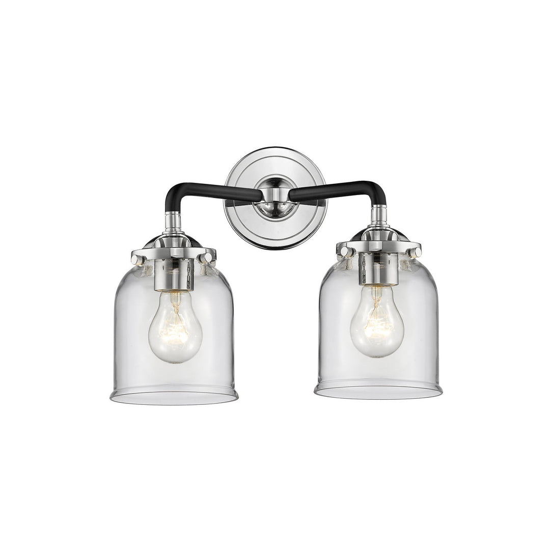 Innovations Nouveau 284-2W-BPN-G52 Bath Vanity Light 13 in. wide - Black Polished Nickel