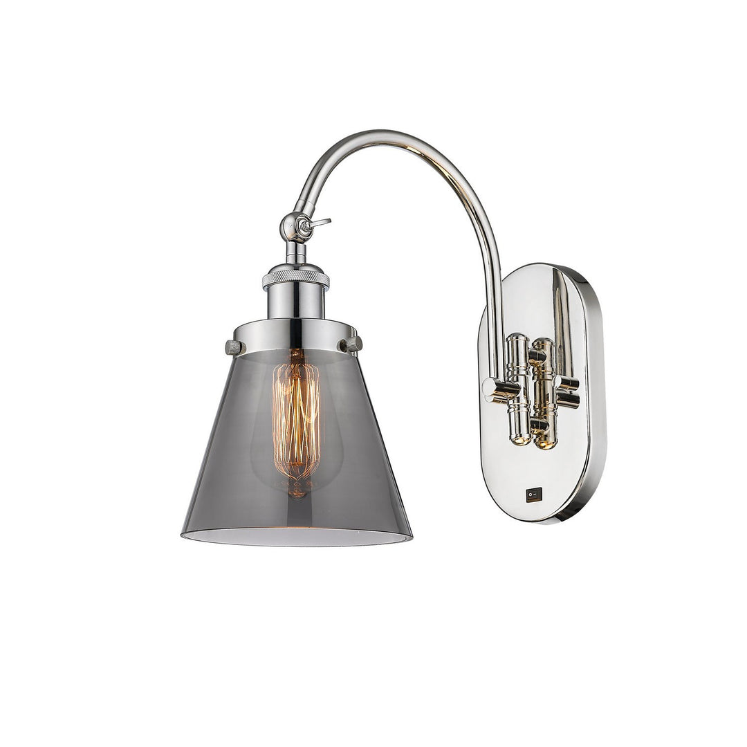 Innovations Franklin Restoration 918-1W-PN-G63-LED Wall Sconce Light - Polished Nickel