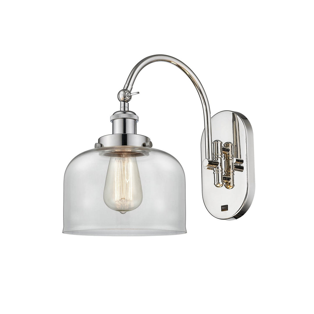 Innovations Franklin Restoration 918-1W-PN-G72-LED Wall Sconce Light - Polished Nickel