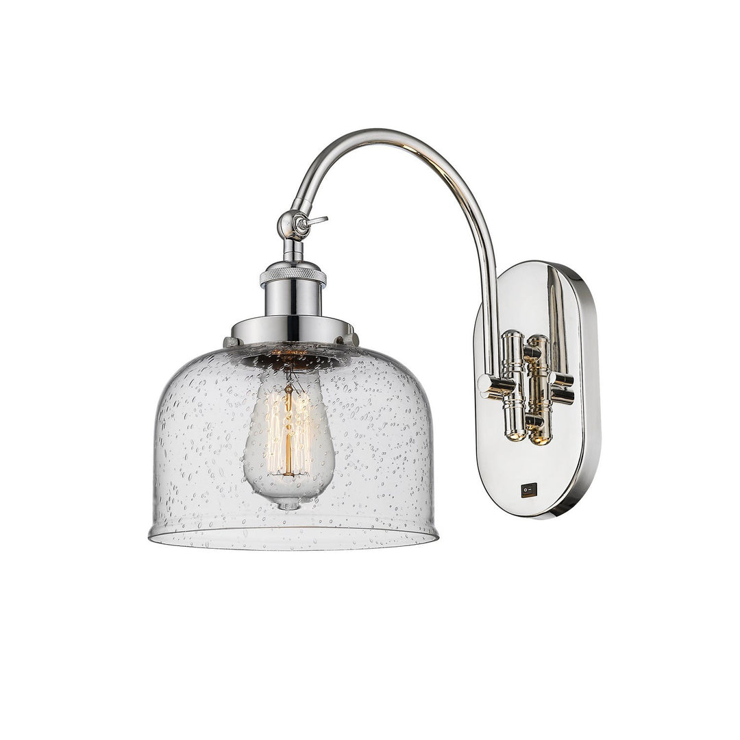 Innovations Franklin Restoration 918-1W-PN-G74-LED Wall Sconce Light - Polished Nickel