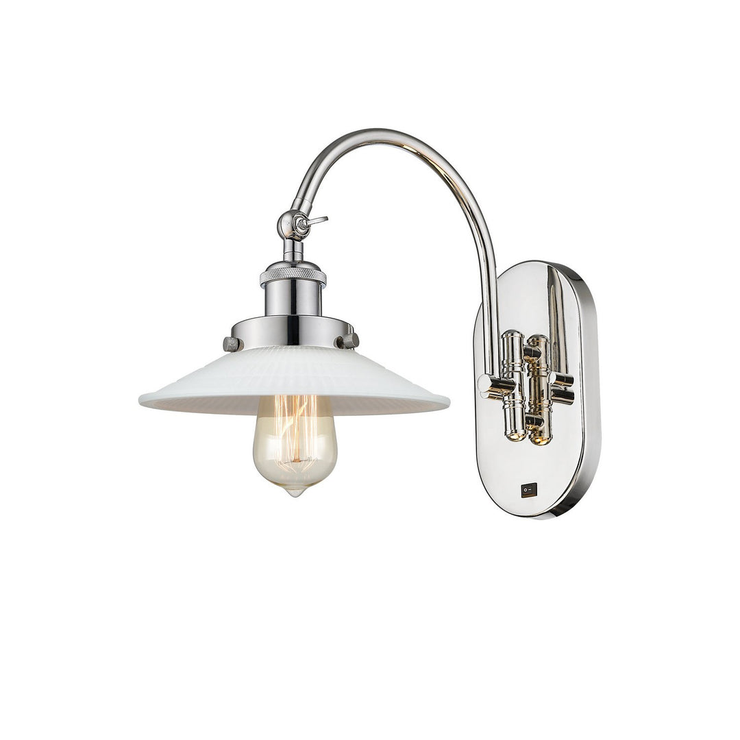 Innovations Franklin Restoration 918-1W-PN-G1-LED Wall Sconce Light - Polished Nickel