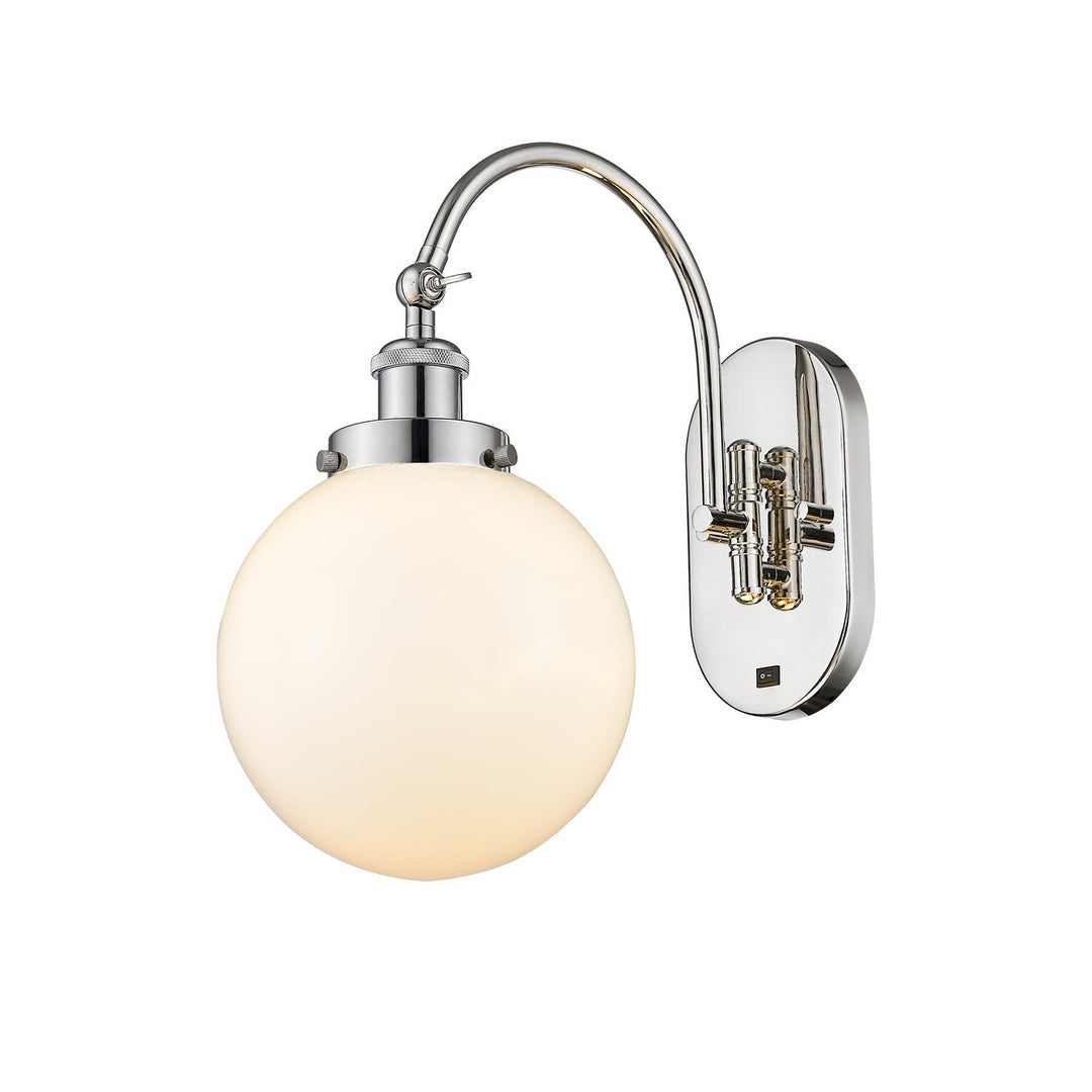 Innovations Franklin Restoration 918-1W-PN-G201-8 Wall Sconce Light - Polished Nickel