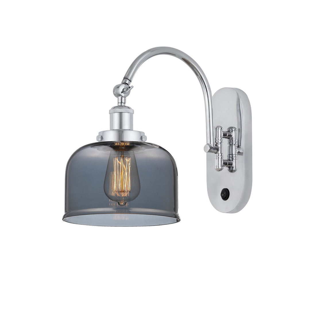 Innovations Franklin Restoration 918-1W-PC-G73 Wall Sconce Light - Polished Chrome