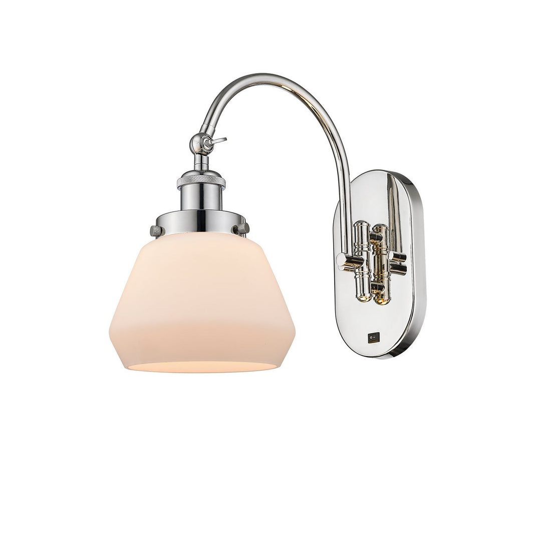 Innovations Franklin Restoration 918-1W-PN-G171-LED Wall Sconce Light - Polished Nickel