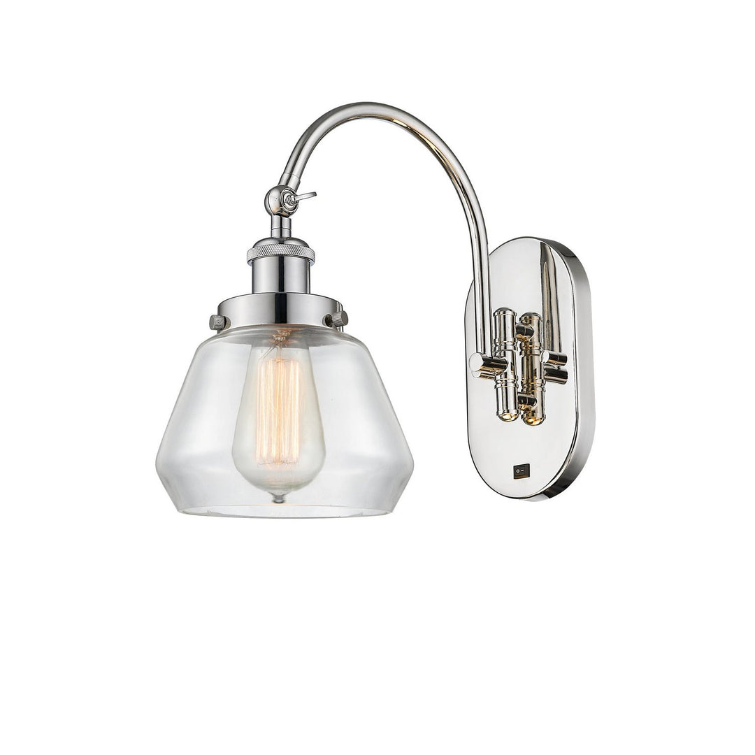 Innovations Franklin Restoration 918-1W-PN-G172 Wall Sconce Light - Polished Nickel