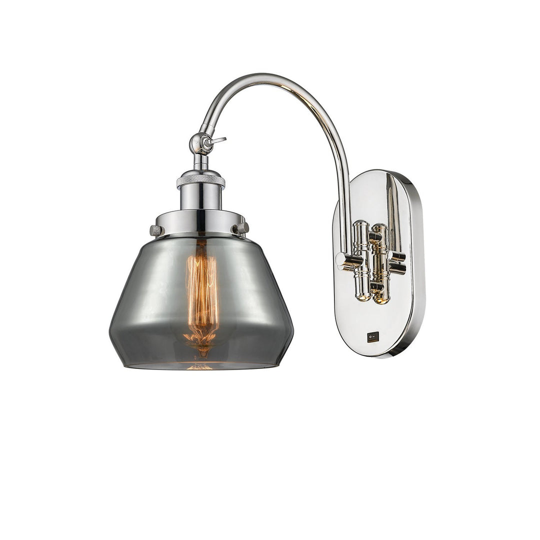 Innovations Franklin Restoration 918-1W-PN-G173 Wall Sconce Light - Polished Nickel