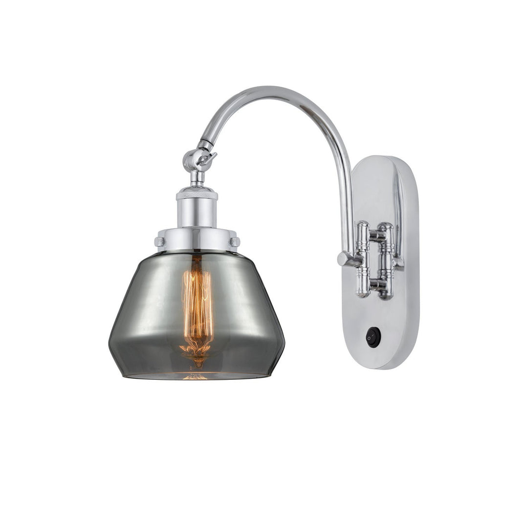 Innovations Franklin Restoration 918-1W-PC-G173-LED Wall Sconce Light - Polished Chrome