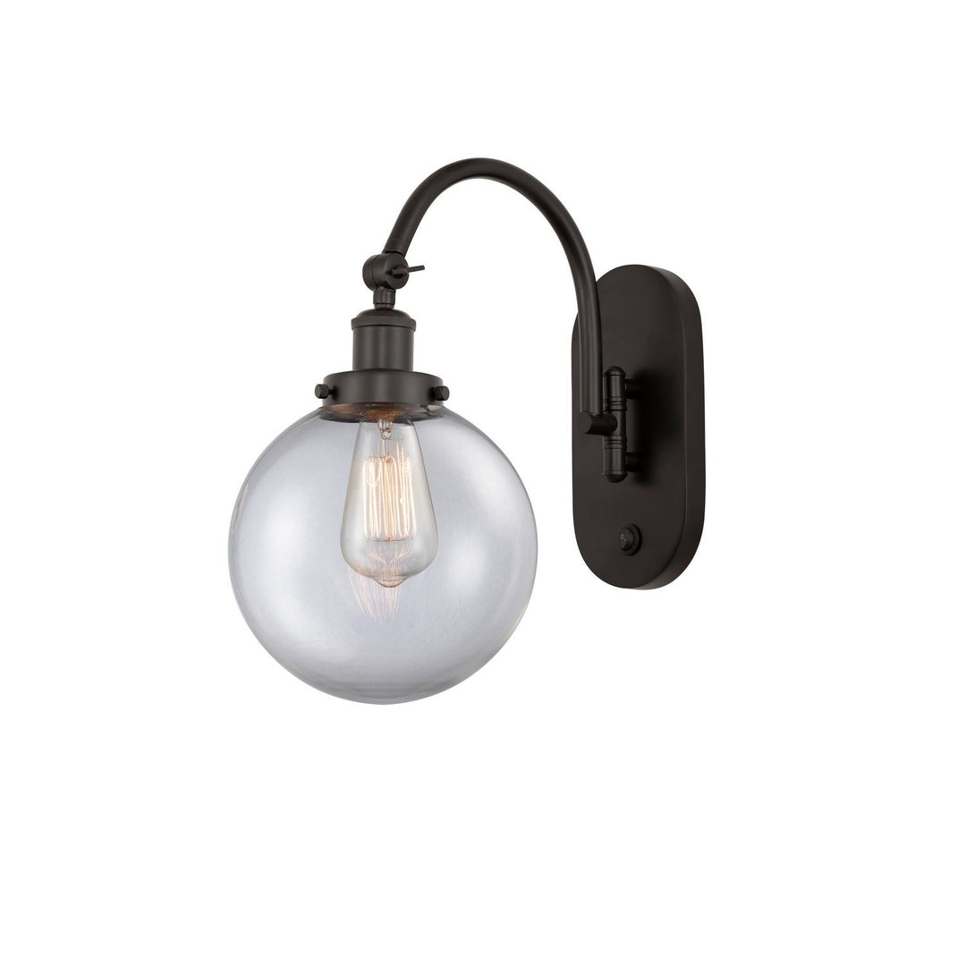 Innovations Franklin Restoration 918-1W-OB-G202-8-LED Wall Sconce Light - Oil Rubbed Bronze