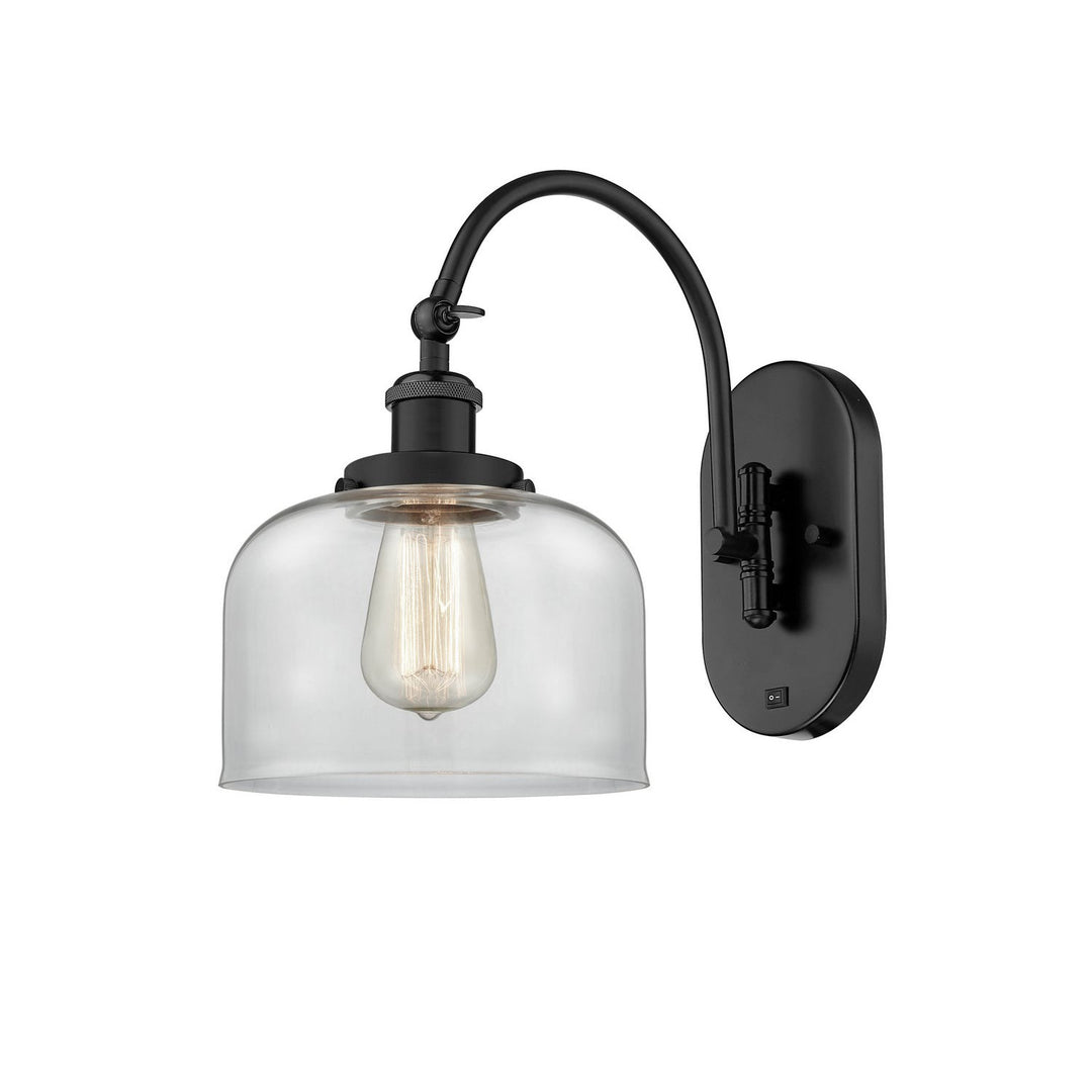 Innovations Franklin Restoration 918-1W-BK-G72-LED Wall Sconce Light - Matte Black