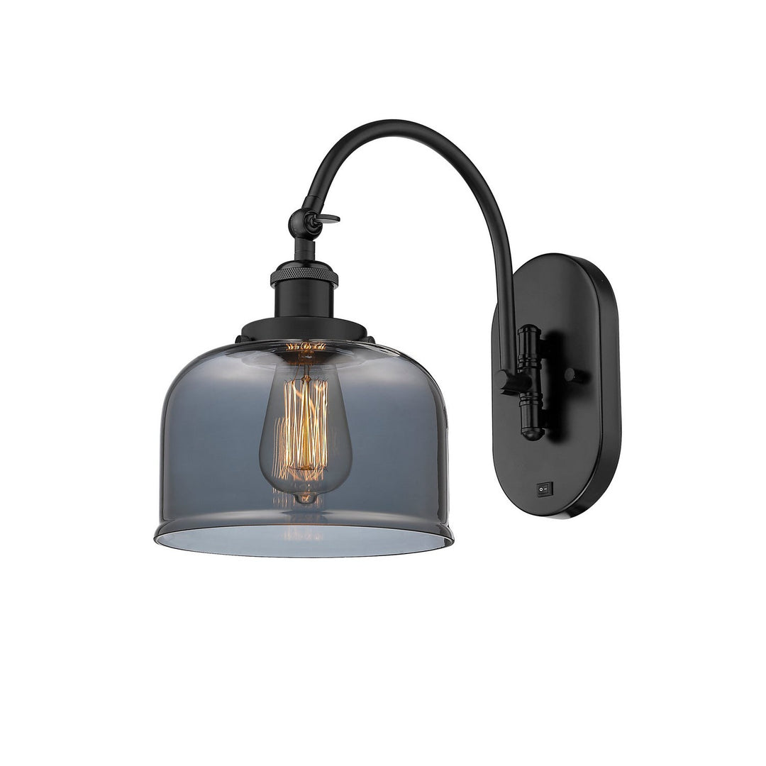 Innovations Franklin Restoration 918-1W-BK-G73 Wall Sconce Light - Matte Black