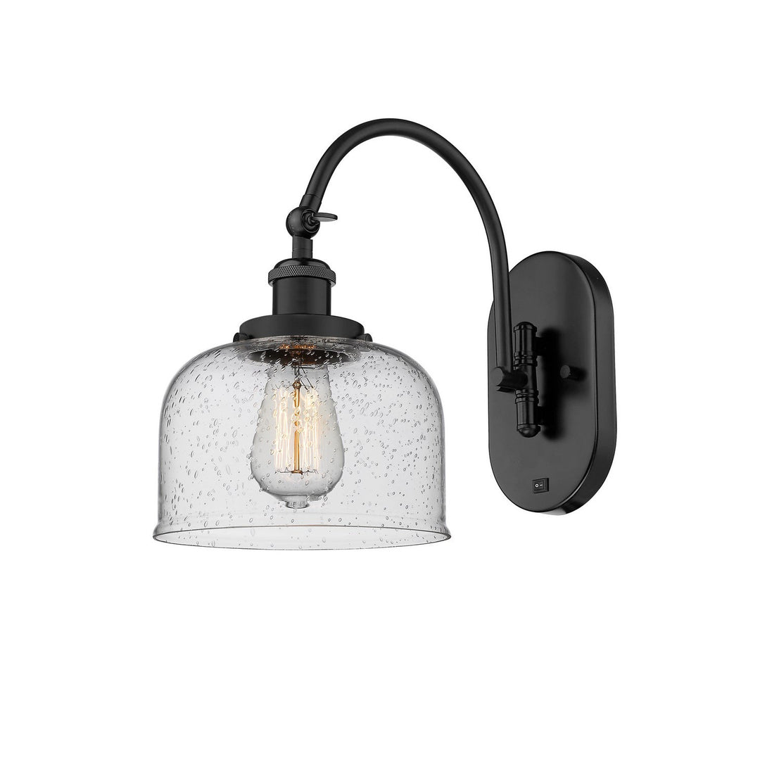 Innovations Franklin Restoration 918-1W-BK-G74-LED Wall Sconce Light - Matte Black