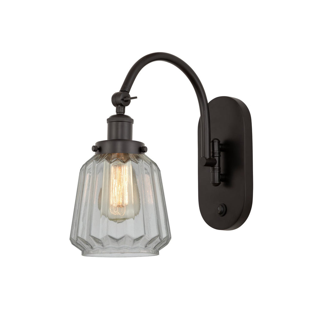 Innovations Franklin Restoration 918-1W-OB-G142-LED Wall Sconce Light - Oil Rubbed Bronze