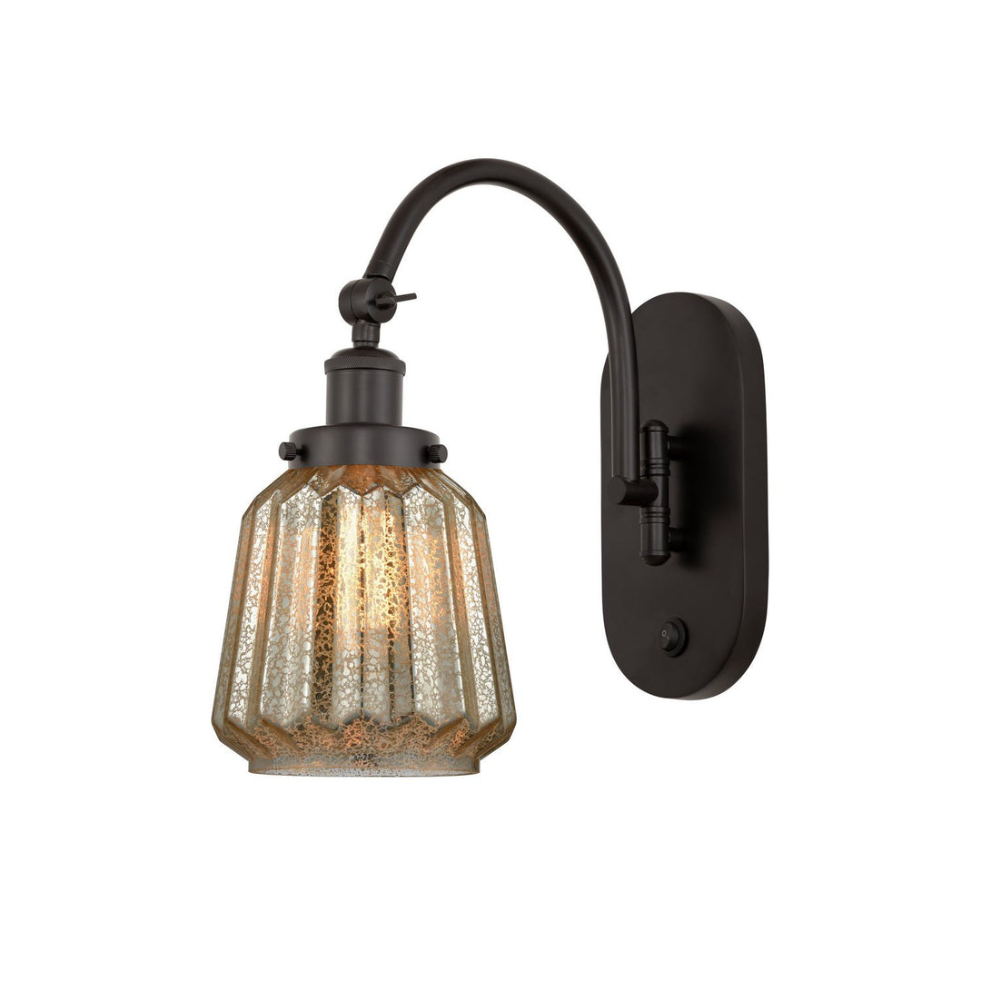Innovations Franklin Restoration 918-1W-OB-G146 Wall Sconce Light - Oil Rubbed Bronze