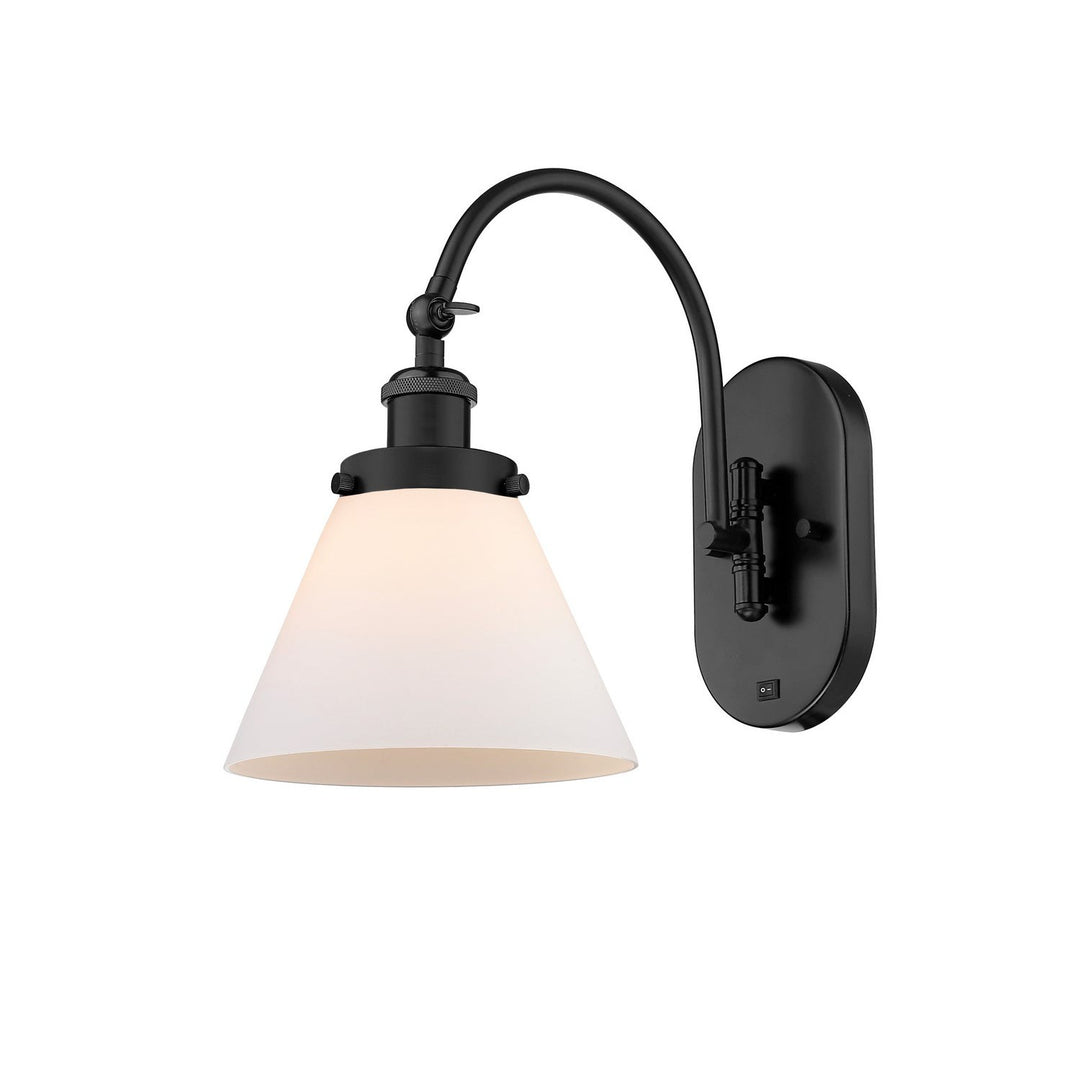 Innovations Franklin Restoration 918-1W-BK-G41-LED Wall Sconce Light - Matte Black