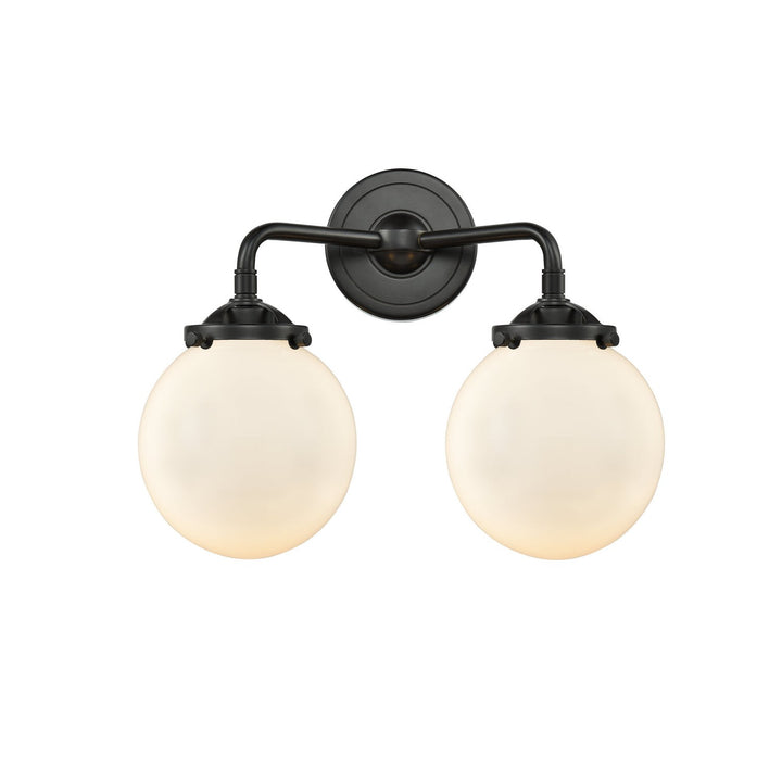 Innovations Nouveau 284-2W-OB-G201-6-LED Bath Vanity Light 14 in. wide - Oil Rubbed Bronze