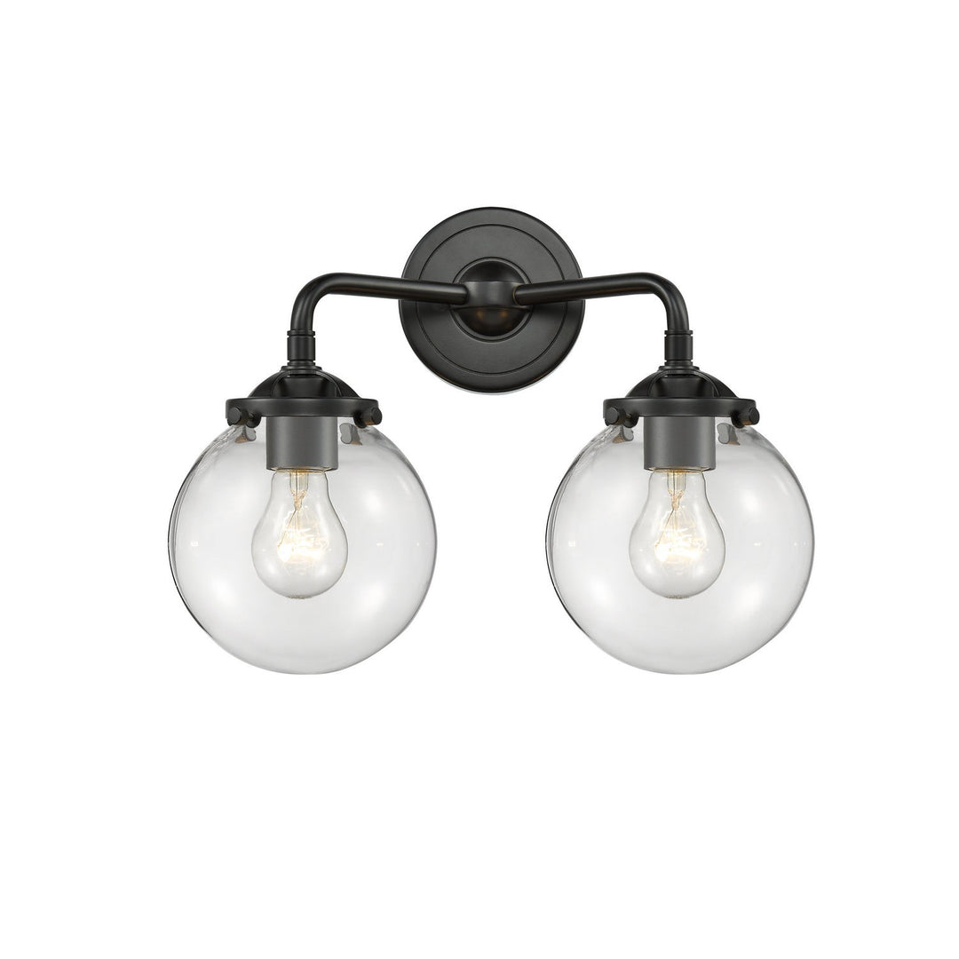 Innovations Nouveau 284-2W-OB-G202-6-LED Bath Vanity Light 14 in. wide - Oil Rubbed Bronze