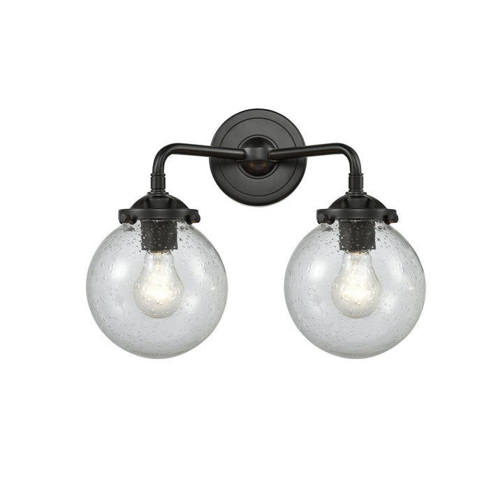 Innovations Nouveau 284-2W-OB-G204-6 Bath Vanity Light 14 in. wide - Oil Rubbed Bronze