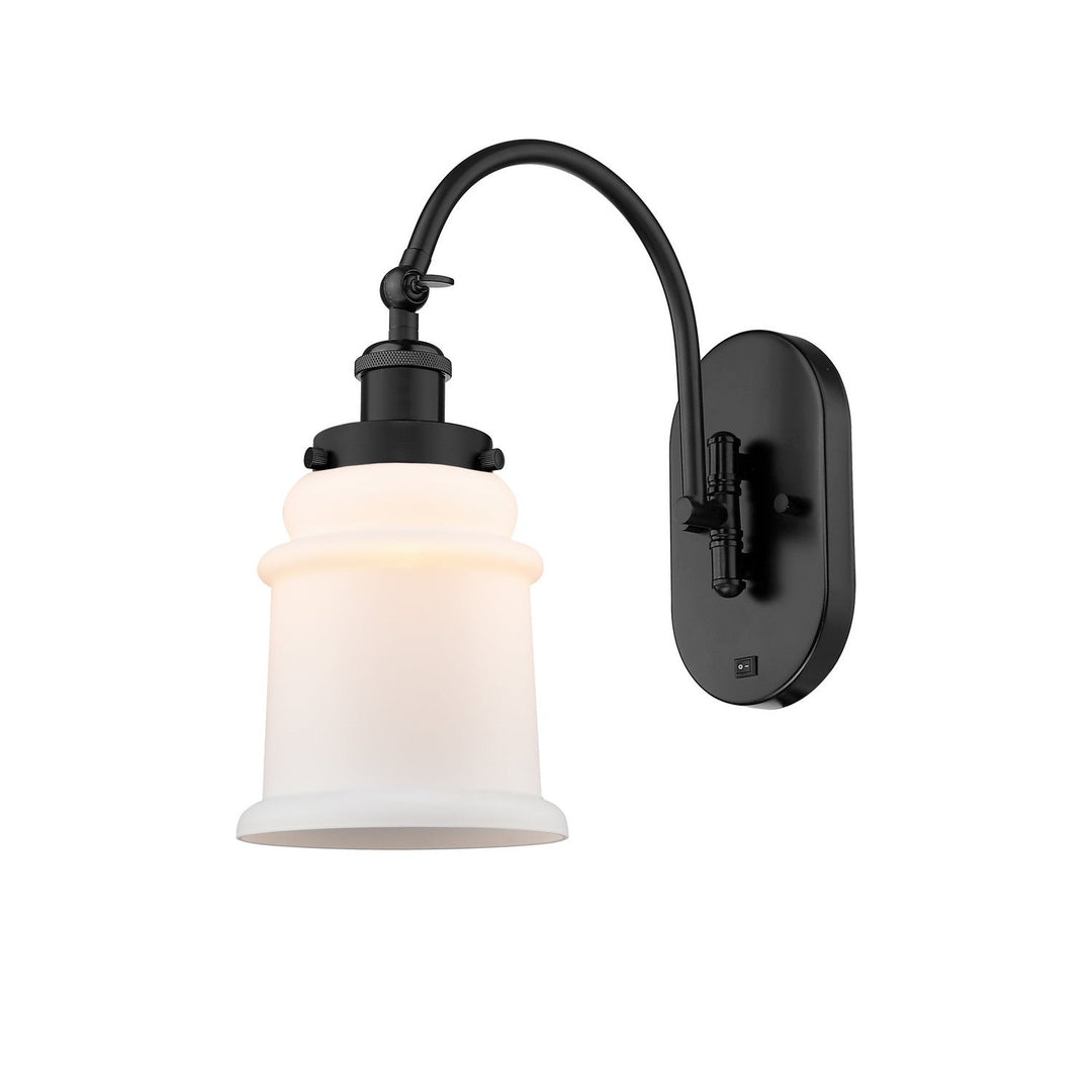 Innovations Franklin Restoration 918-1W-BK-G181-LED Wall Sconce Light - Matte Black