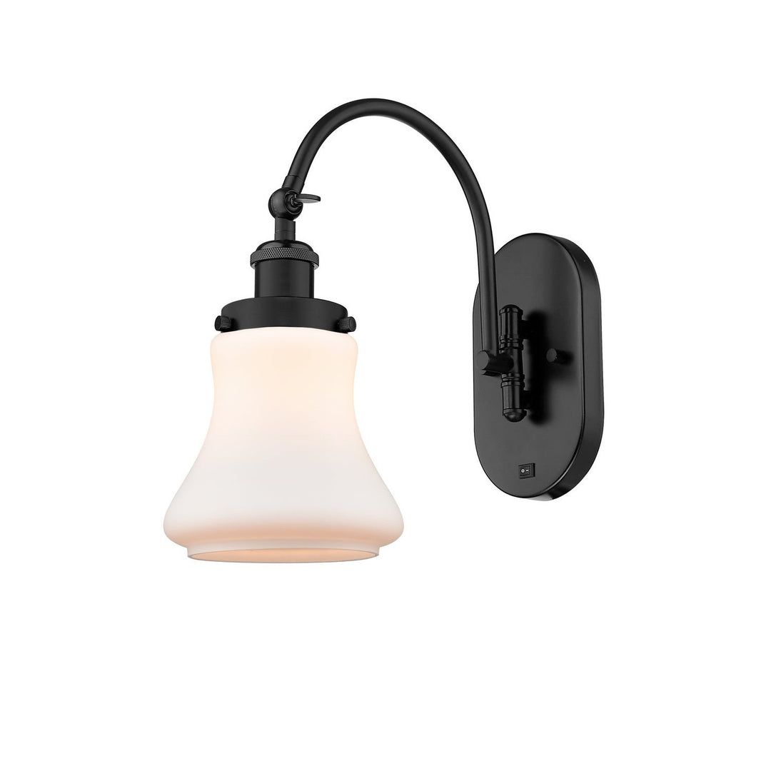 Innovations Franklin Restoration 918-1W-BK-G191-LED Wall Sconce Light - Matte Black