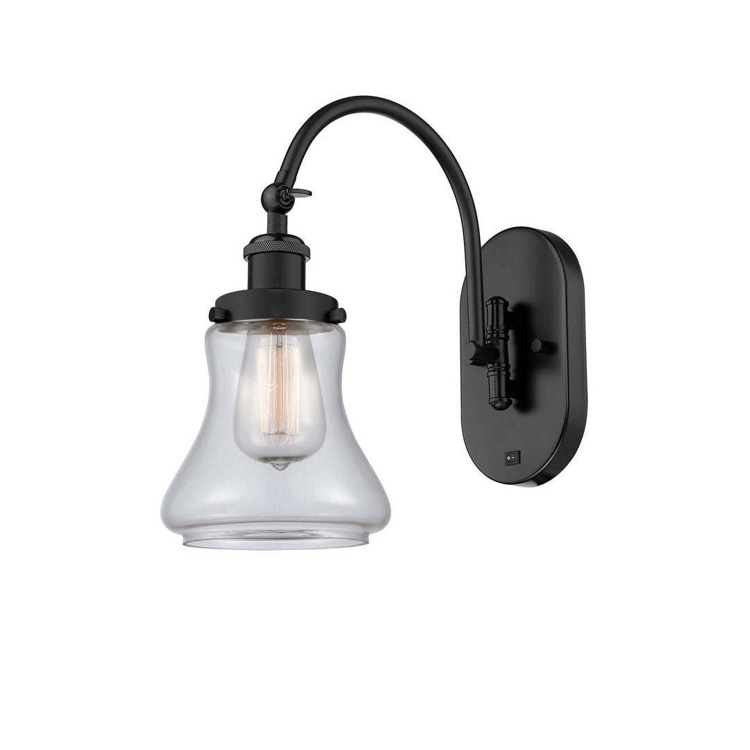 Innovations Franklin Restoration 918-1W-BK-G192-LED Wall Sconce Light - Matte Black