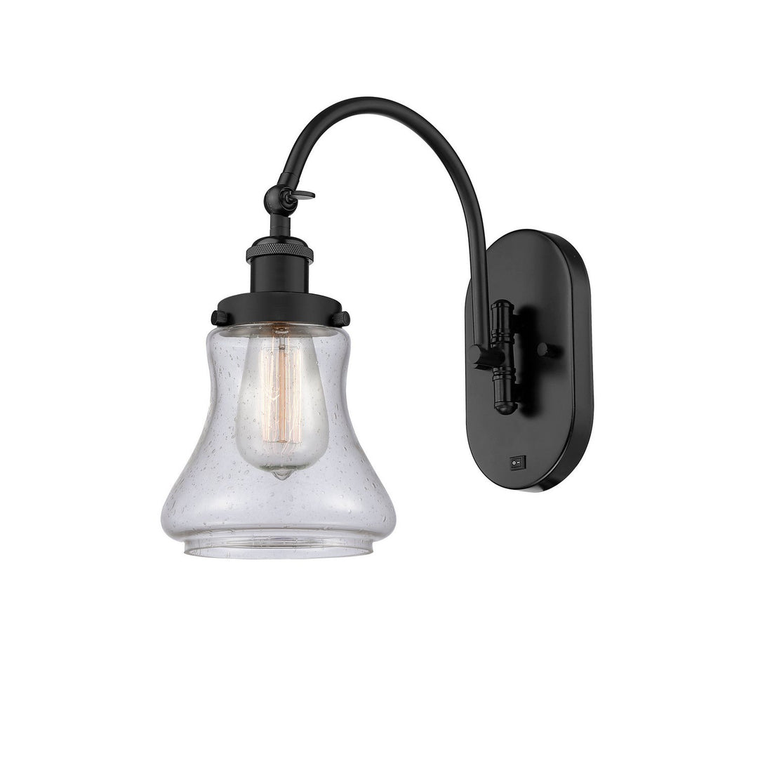 Innovations Franklin Restoration 918-1W-BK-G194-LED Wall Sconce Light - Matte Black