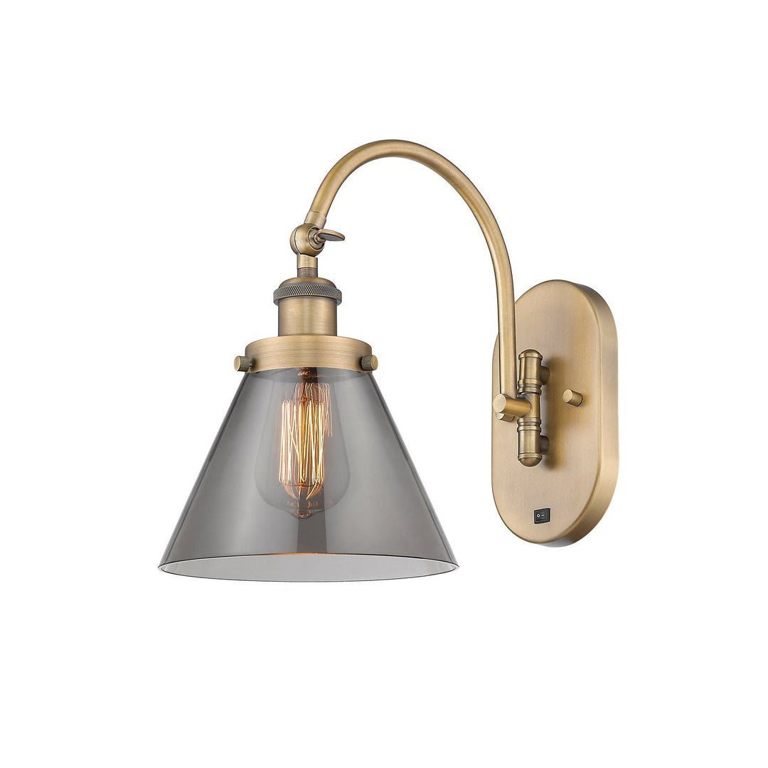 Innovations Franklin Restoration 918-1W-BB-G43-LED Wall Sconce Light - Brushed Brass