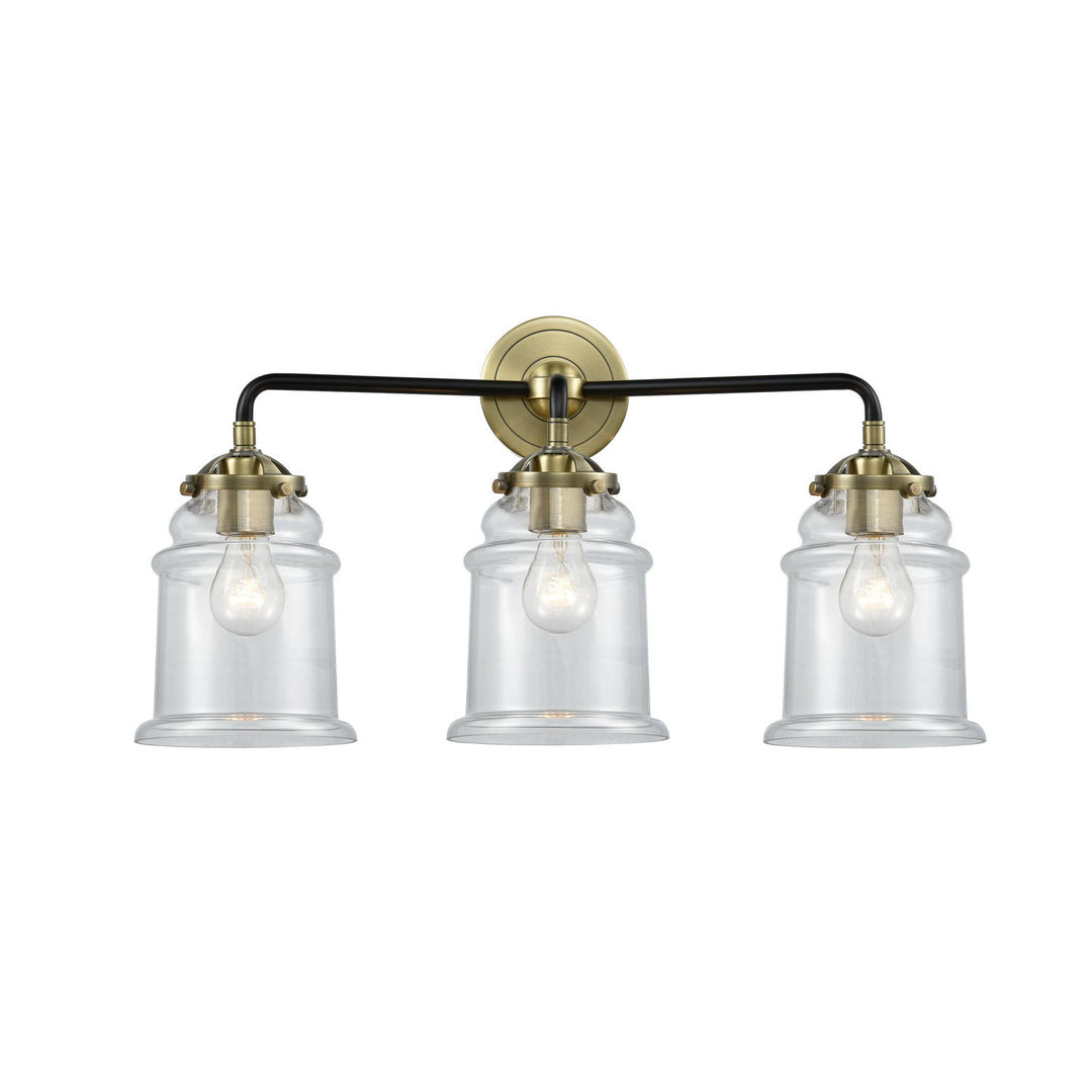 Innovations Nouveau 284-3W-BAB-G182 Bath Vanity Light 24 in. wide - Black Antique Brass