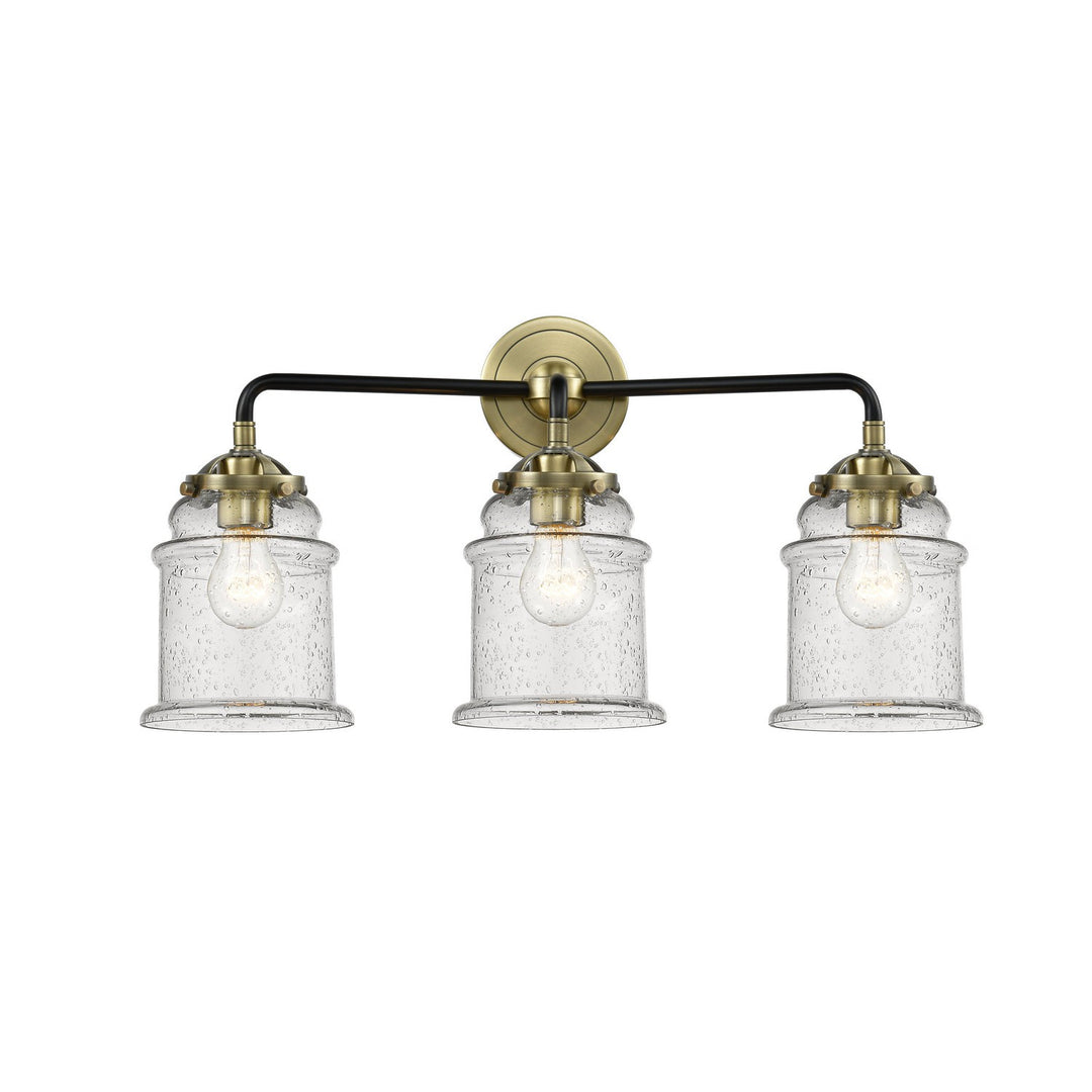 Innovations Nouveau 284-3W-BAB-G184 Bath Vanity Light 24 in. wide - Black Antique Brass