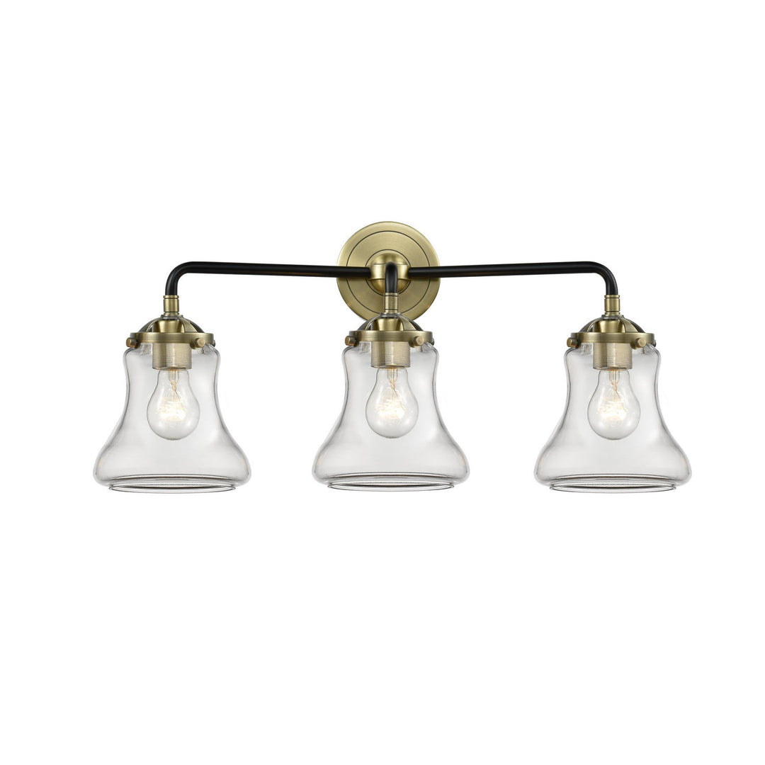 Innovations Nouveau 284-3W-BAB-G192 Bath Vanity Light 24 in. wide - Black Antique Brass