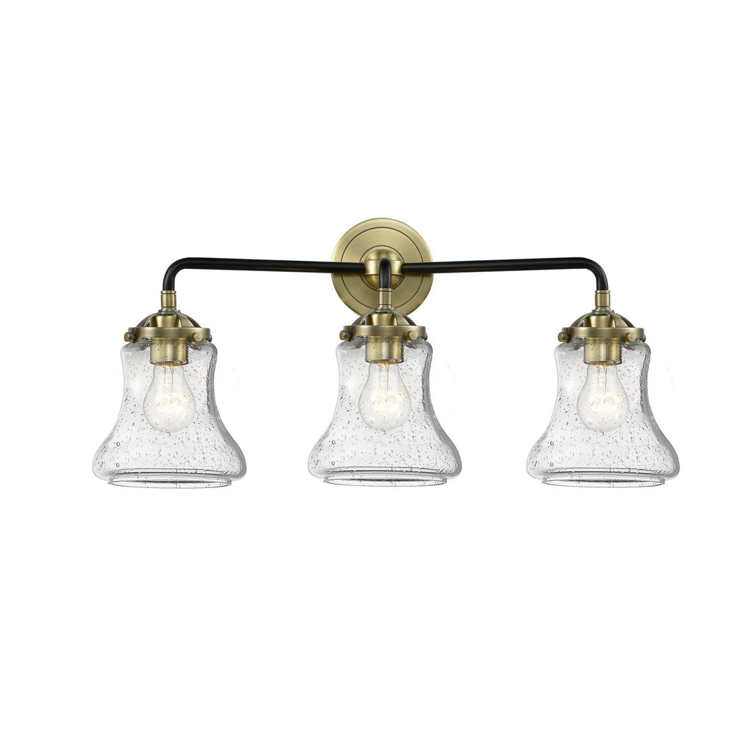 Innovations Nouveau 284-3W-BAB-G194 Bath Vanity Light 24 in. wide - Black Antique Brass