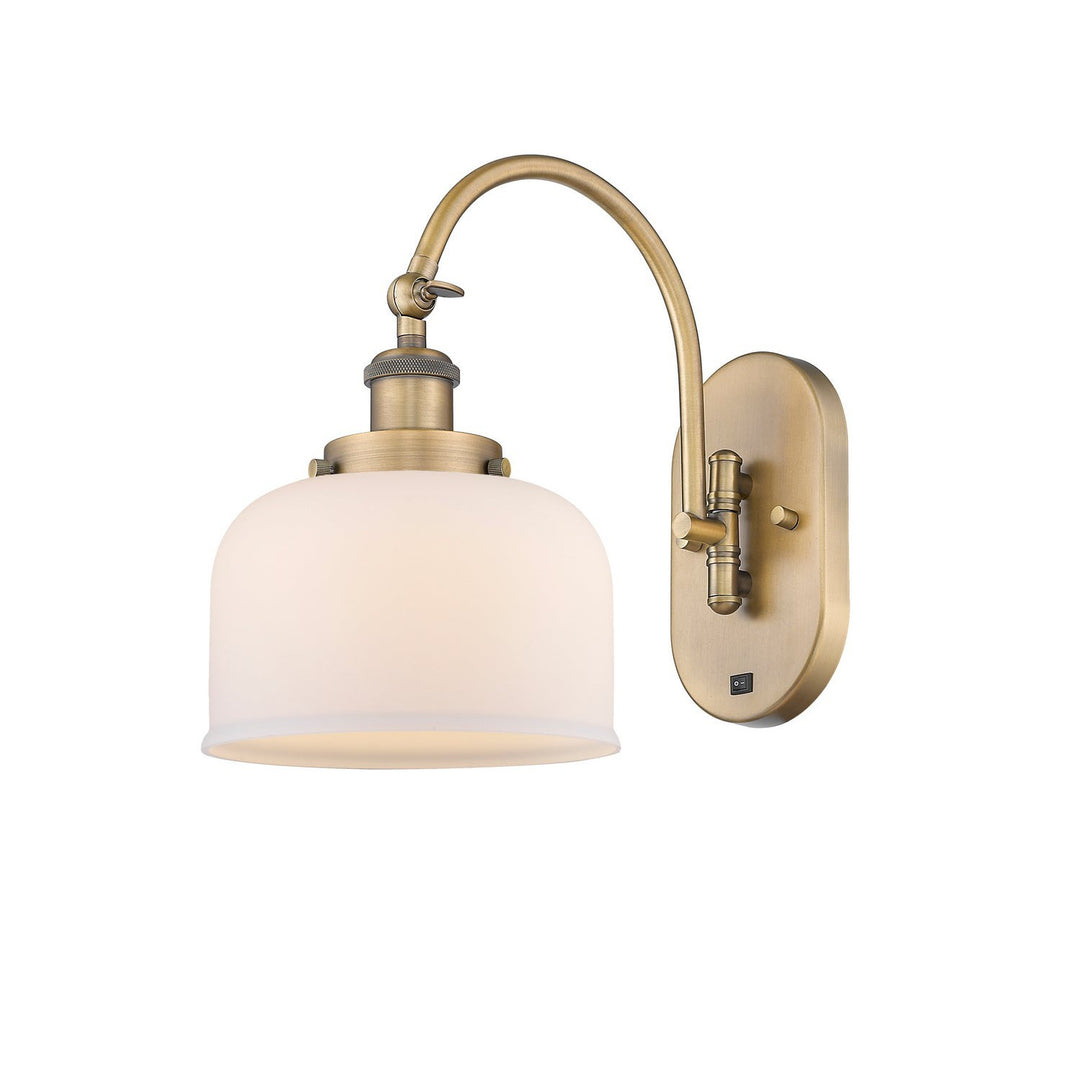 Innovations Franklin Restoration 918-1W-BB-G71 Wall Sconce Light - Brushed Brass
