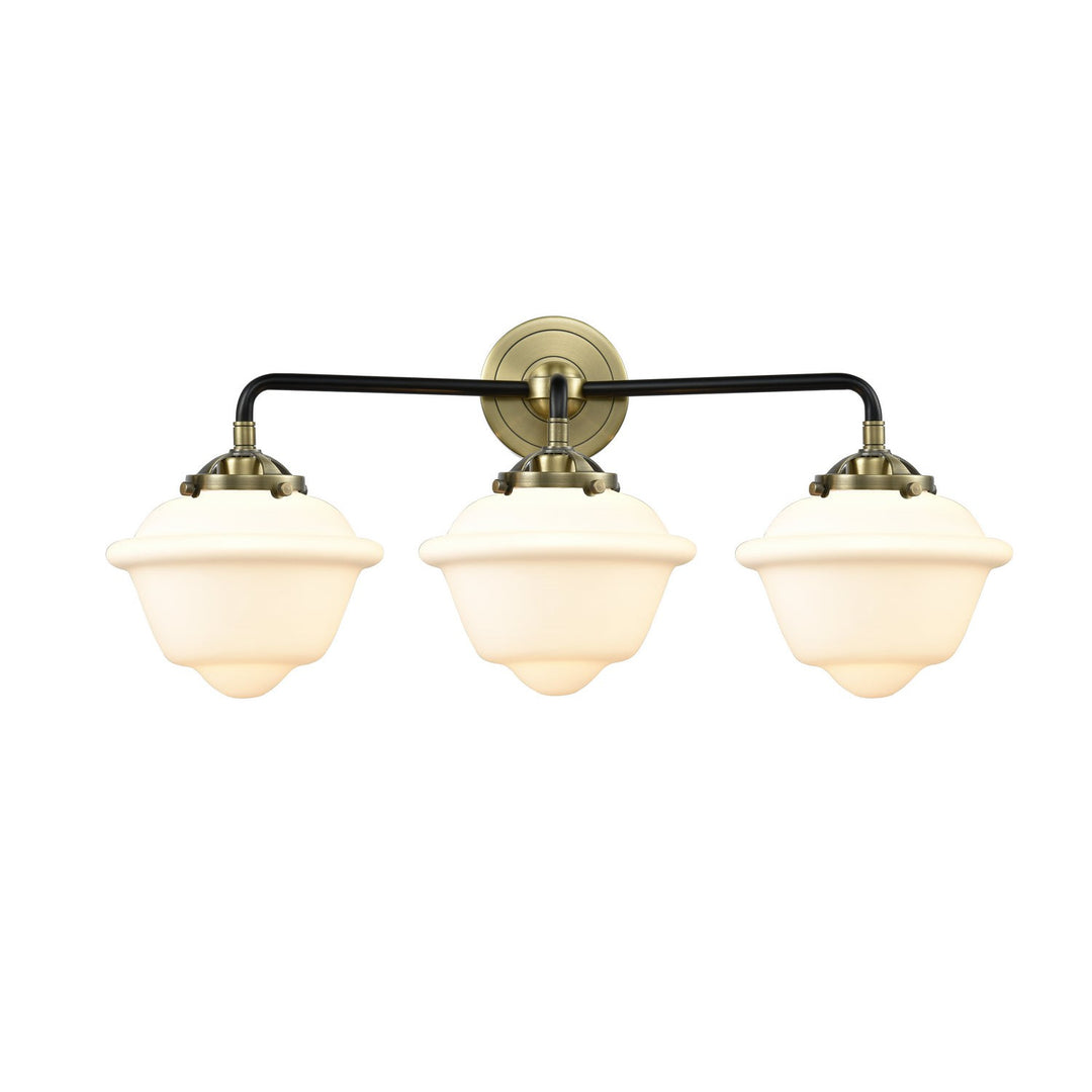 Innovations Nouveau 284-3W-BAB-G531 Bath Vanity Light 26 in. wide - Black Antique Brass