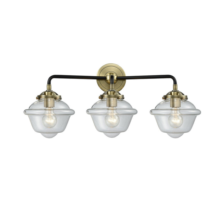 Innovations Nouveau 284-3W-BAB-G532 Bath Vanity Light 26 in. wide - Black Antique Brass