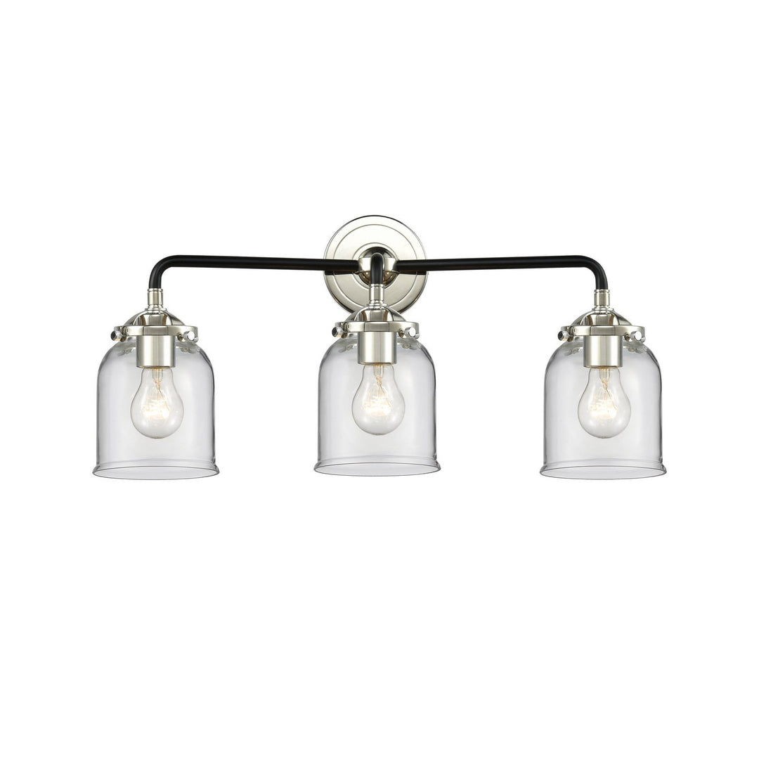 Innovations Nouveau 284-3W-BPN-G52 Bath Vanity Light 23 in. wide - Black Polished Nickel