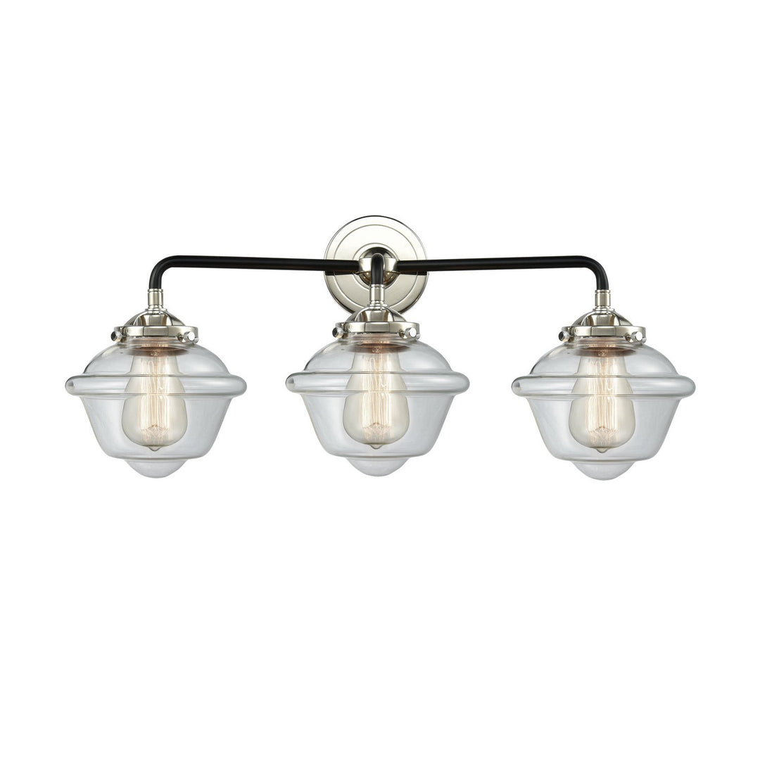 Innovations Nouveau 284-3W-BPN-G532-LED Bath Vanity Light 26 in. wide - Black Polished Nickel