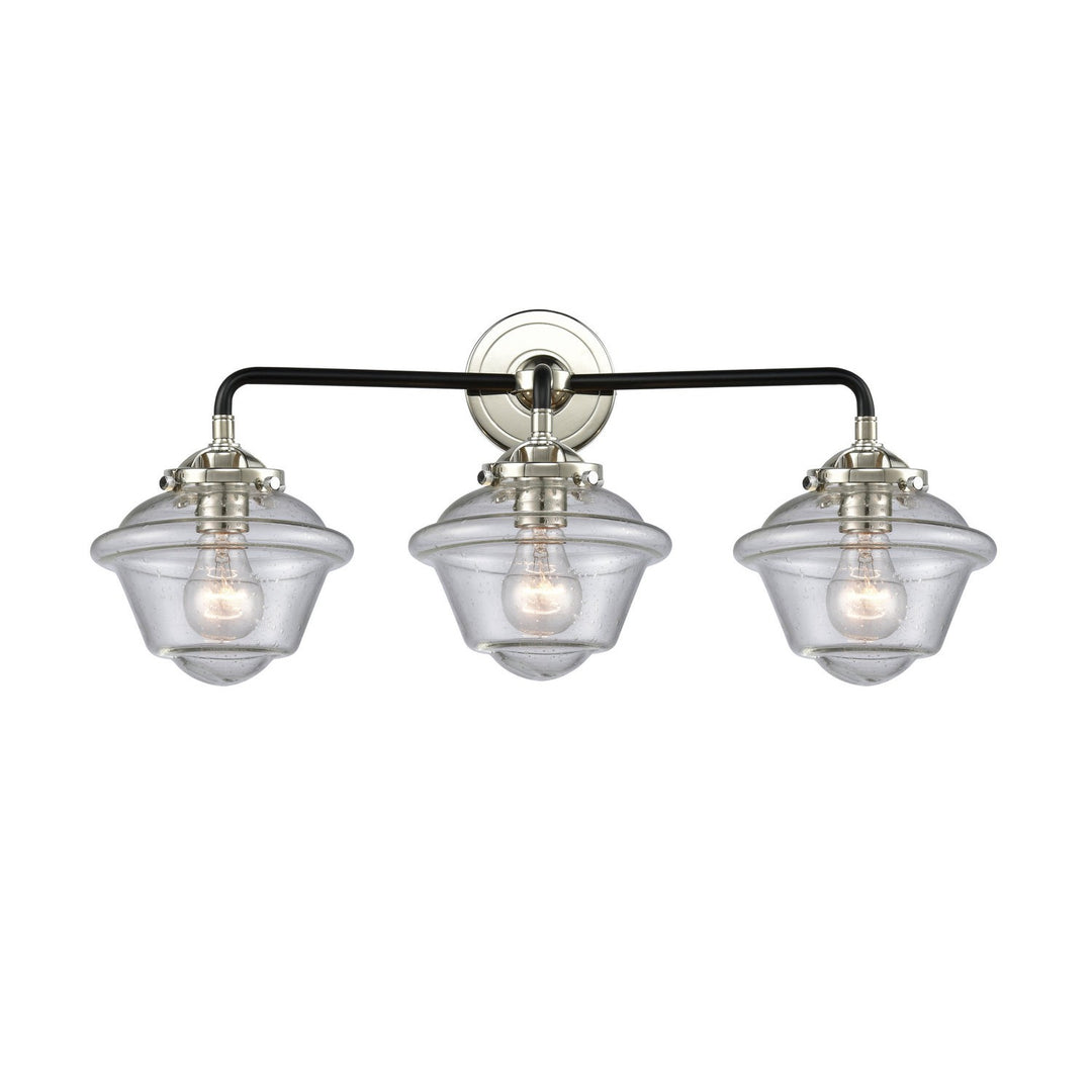 Innovations Nouveau 284-3W-BPN-G534-LED Bath Vanity Light 26 in. wide - Black Polished Nickel