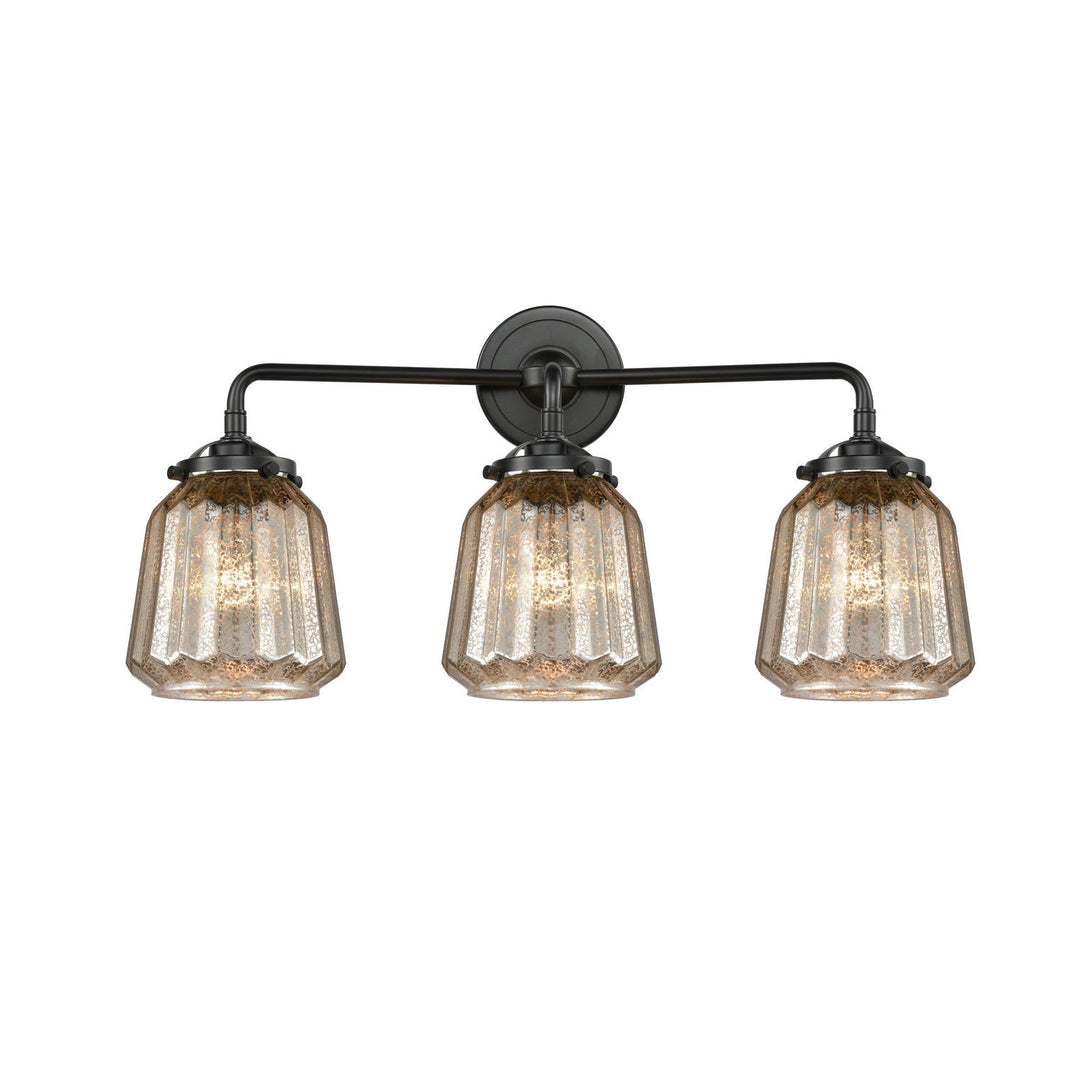 Innovations Nouveau 284-3W-OB-G146 Bath Vanity Light 24 in. wide - Oil Rubbed Bronze