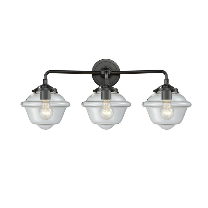Innovations Nouveau 284-3W-OB-G532 Bath Vanity Light 26 in. wide - Oil Rubbed Bronze