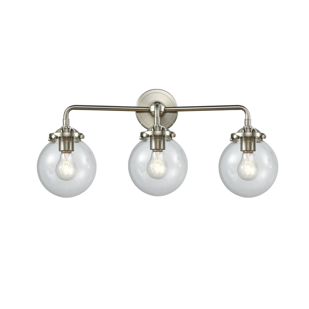 Innovations Nouveau 284-3W-SN-G202-6-LED Bath Vanity Light 24 in. wide - Brushed Satin Nickel