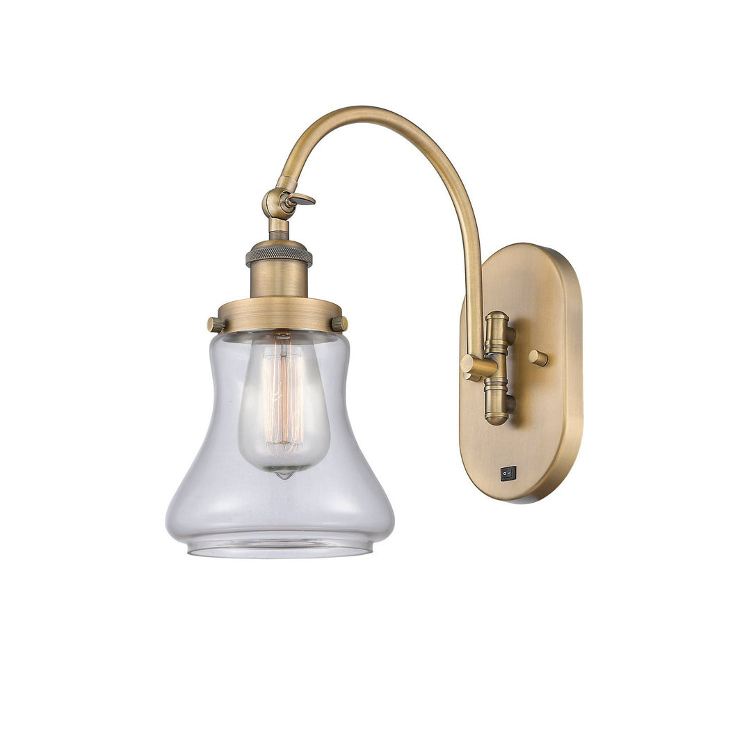 Innovations Franklin Restoration 918-1W-BB-G192-LED Wall Sconce Light - Brushed Brass