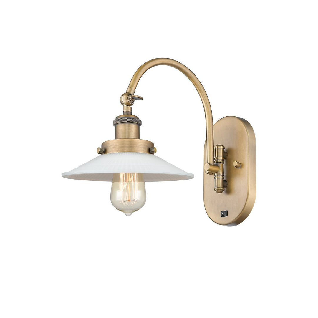 Innovations Franklin Restoration 918-1W-BB-G1-LED Wall Sconce Light - Brushed Brass