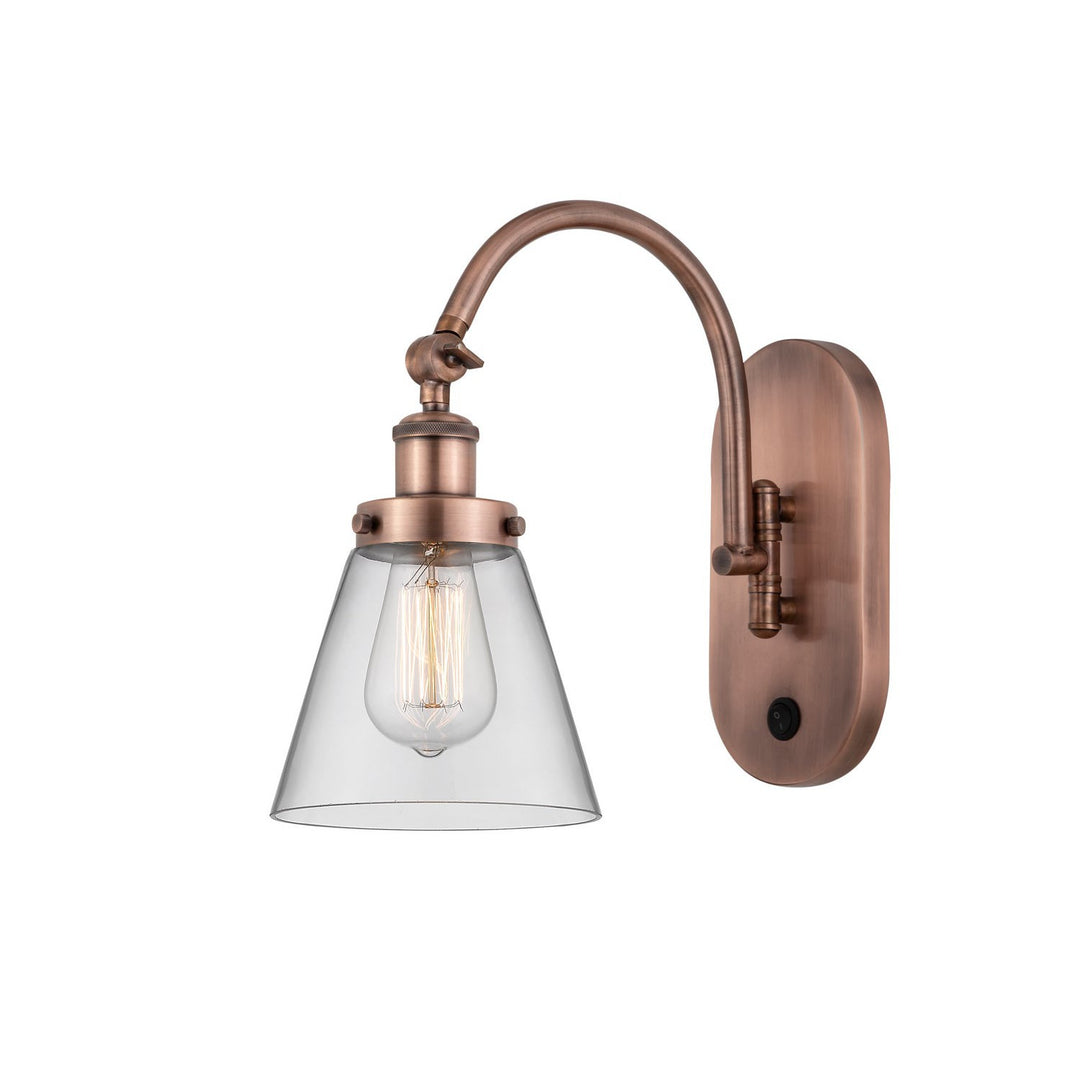 Innovations Franklin Restoration 918-1W-AC-G62-LED Wall Sconce Light - Antique Copper