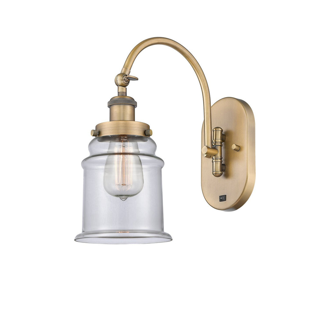 Innovations Franklin Restoration 918-1W-BB-G182-LED Wall Sconce Light - Brushed Brass