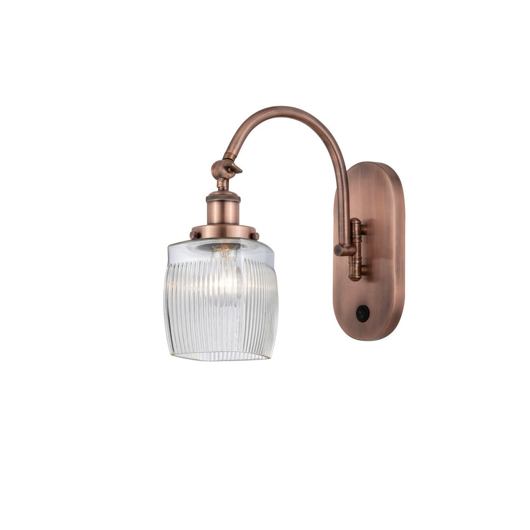 Innovations Franklin Restoration 918-1W-AC-G302-LED Wall Sconce Light - Antique Copper