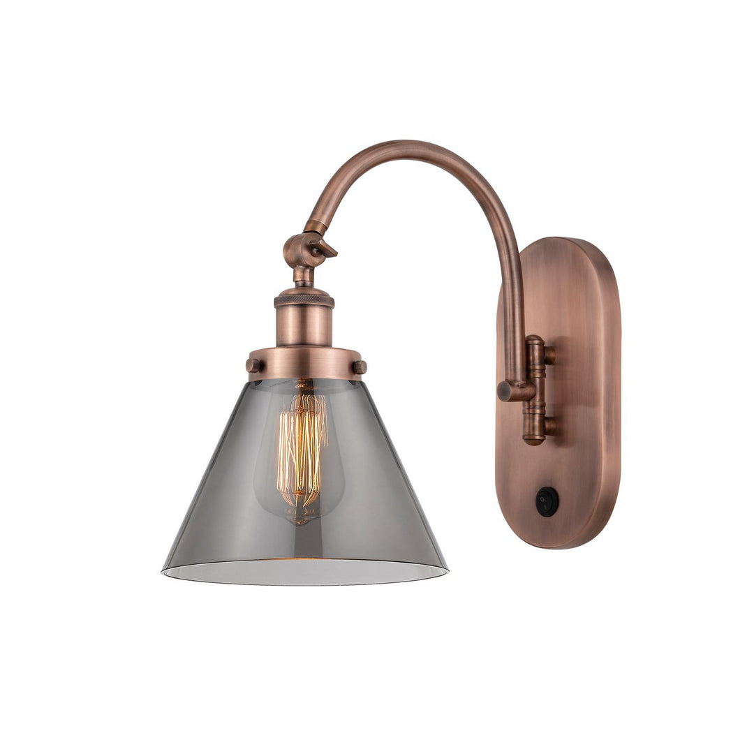 Innovations Franklin Restoration 918-1W-AC-G43-LED Wall Sconce Light - Antique Copper