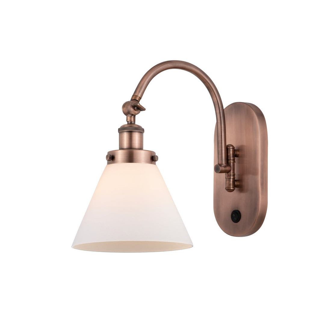Innovations Franklin Restoration 918-1W-AC-G41-LED Wall Sconce Light - Antique Copper