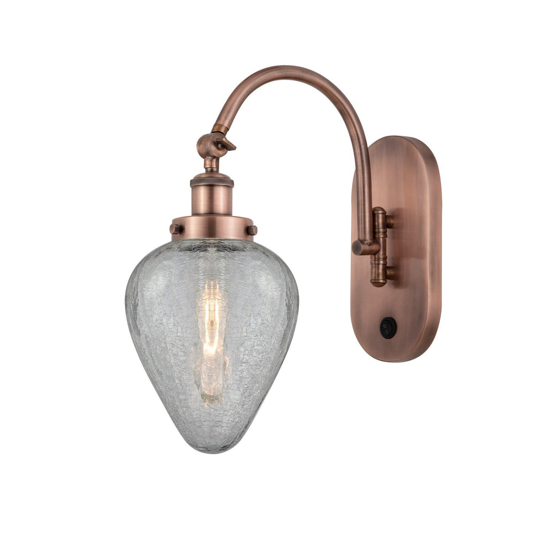 Innovations Franklin Restoration 918-1W-AC-G165-LED Wall Sconce Light - Antique Copper